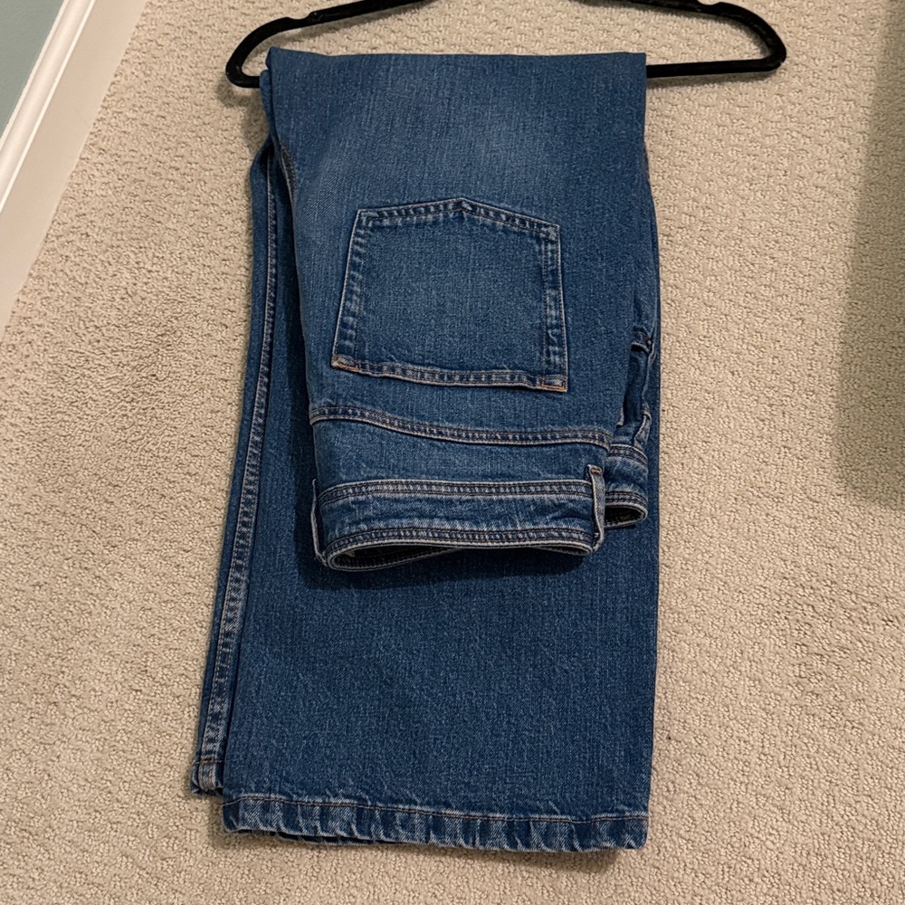 Sezane Le Crop Denim Blue - Size 10 - Picture 9 of 15